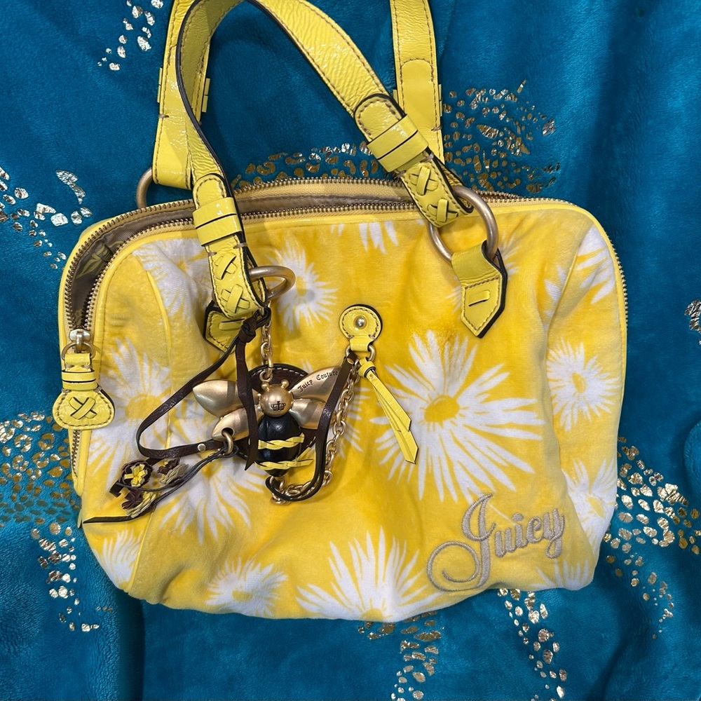 Juicy Couture Yellow Daisy Satchel